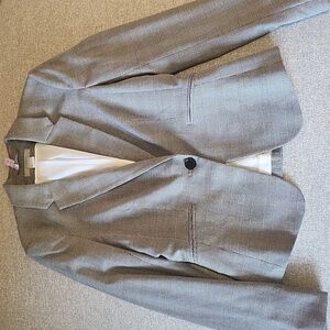 H&M Career Blazer in Grey Plaid
